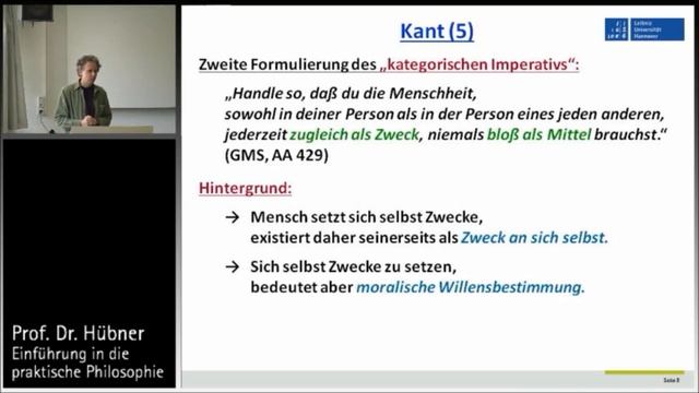 Praktische Philosophie 8b： Deontologie - Kant (4), Habermas, Rawls