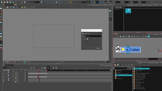 Cutter basics in Toon Boom Harmony