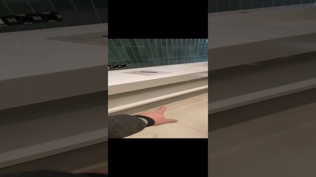Парящий умывальник из камня
