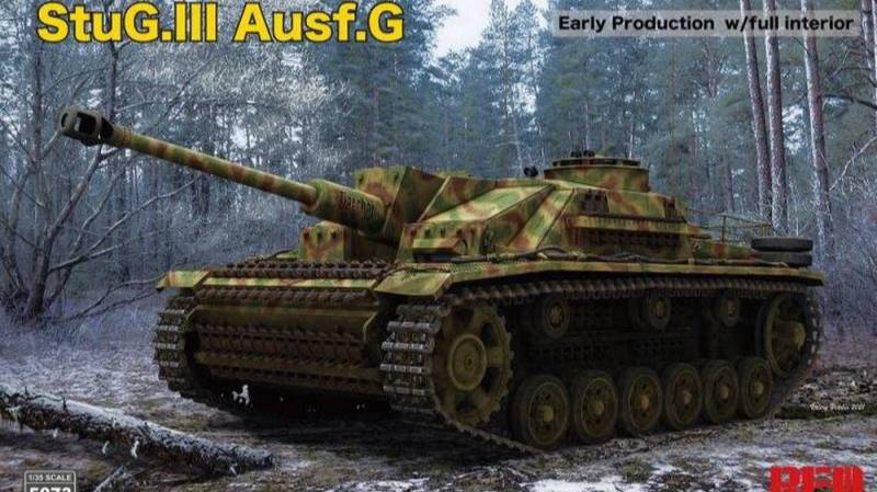 Распаковка Rye Field Model 1 35 RM-5073 StuG III Ausf.G early w full interior + Upgrade Set RM-2020