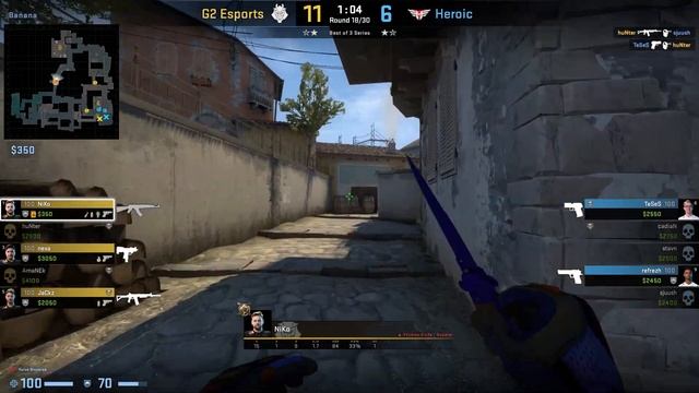 CS:GO POV Demo G2 NiKo (32/20) vs Heroic (de_inferno)
