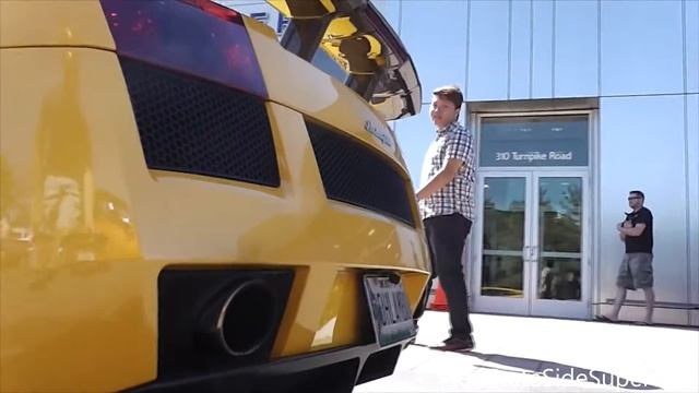 Lamborghini Gallardo с тестовыми трубами - ПЛАМЯ И ЗВУКИ!