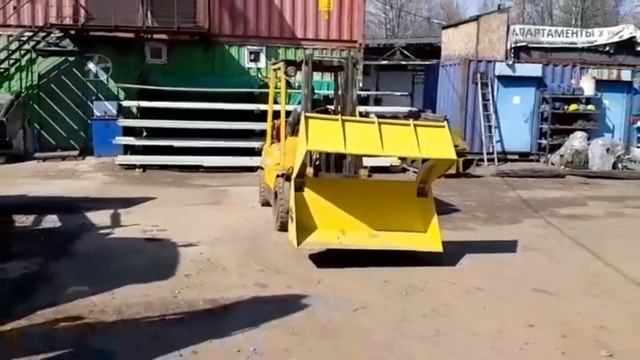 ковш челюстной на вилочный погрузчик