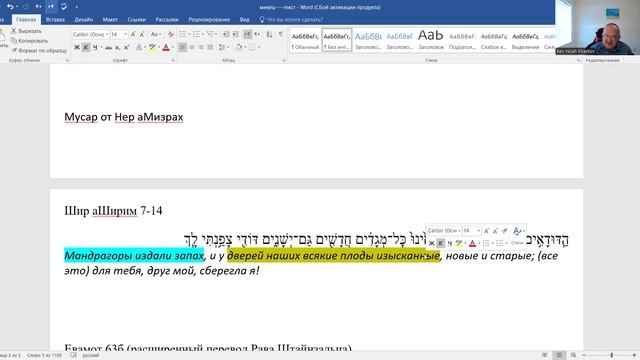 Какая связь между Ханукой и мандрагорами Реувена? Мусар от рава Шваба. Недельный раздел Микец