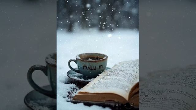 #зима #книга #кофе