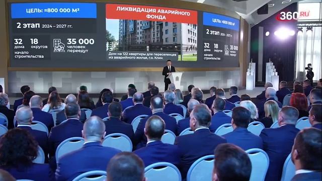Андрей Воробьев о расселении аварийных домов в Подмосковье. Ежегодное обращение губернатора