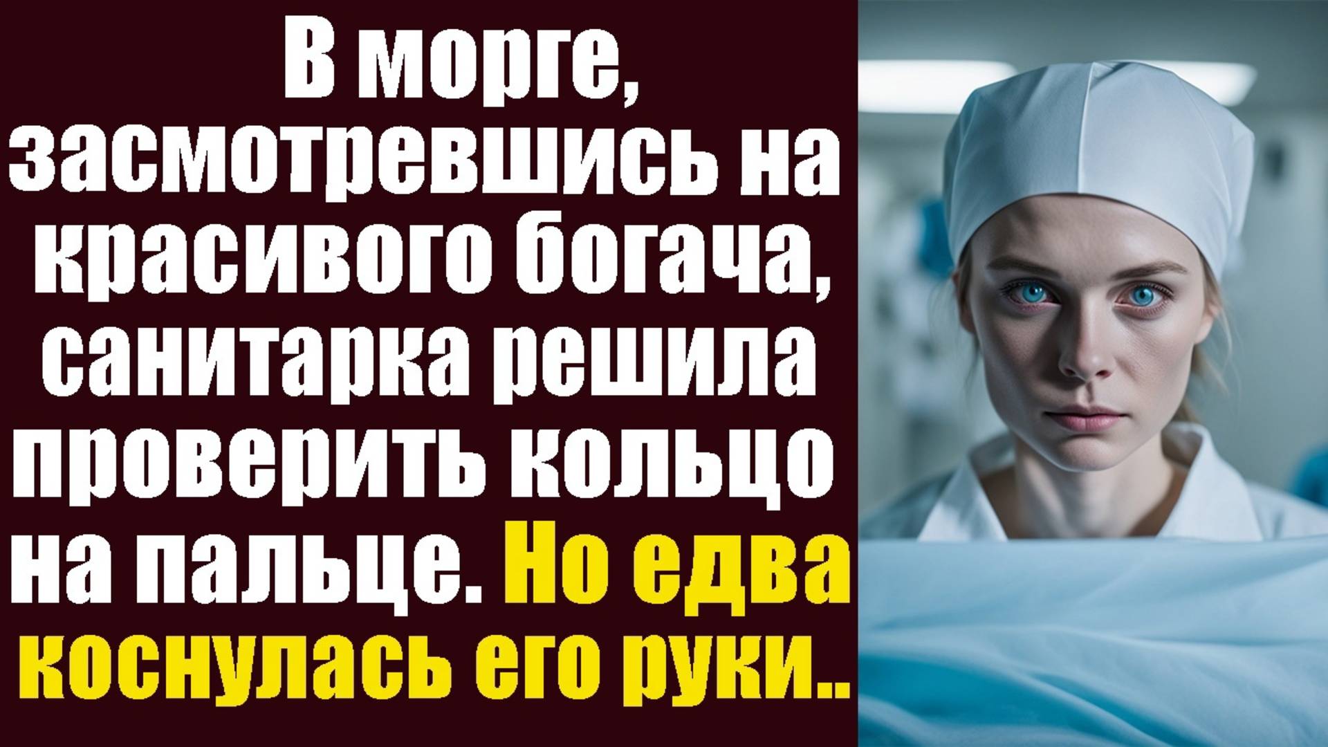 В морге, засмотревшись на красивого богача, санитарка решила проверить кольцо на его пальце. Но едва
