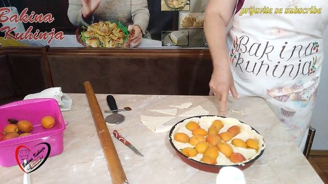 Bakina kuhinja -fini sočni tart sa kajsijama