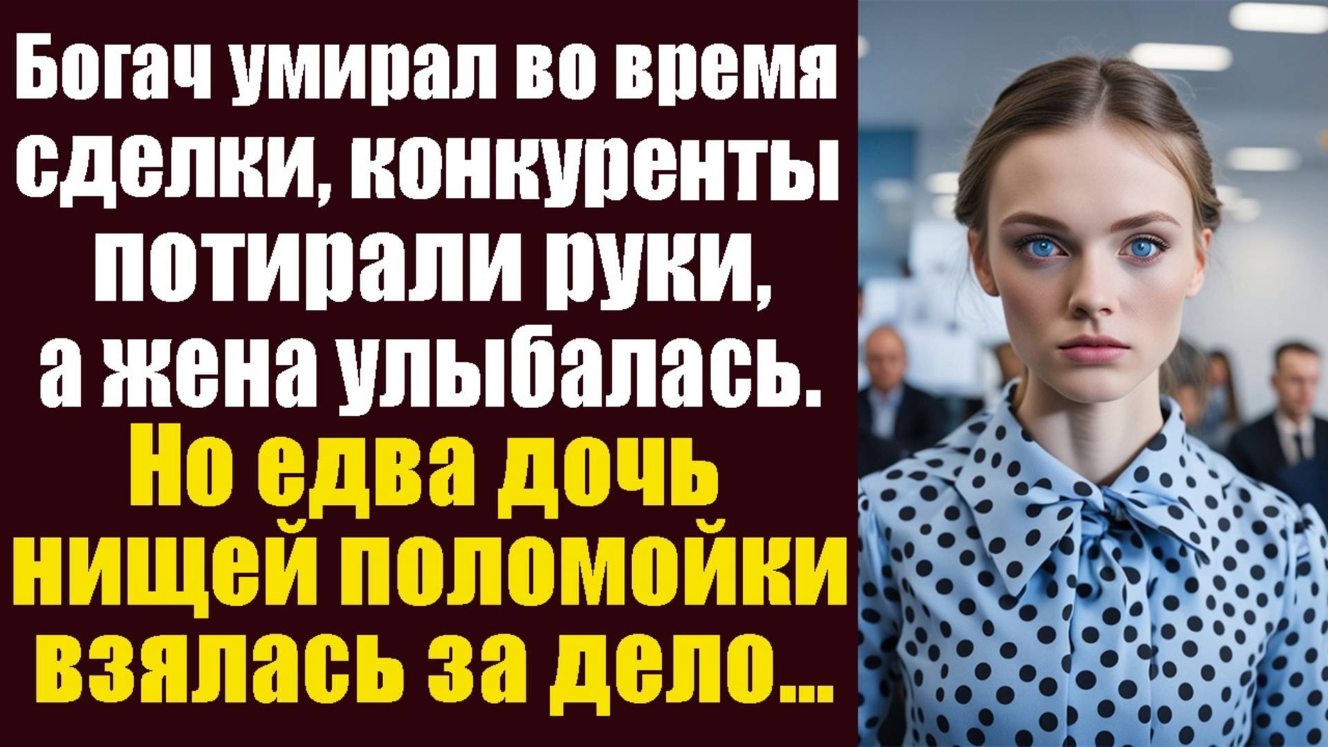 Богач умирал во время крупной сделки, конкуренты потирали руки, а молодая жена улыбалась. Но едва..
