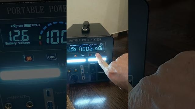 Накопитель энергии 220V/600W (чистый синус) 480Wh 40 Ач (12,6V) чистый синус