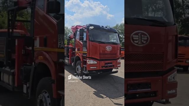 Отгрузка FAW С КМУ HORYONG 216 от 4.07.2024. Автомобиль поедет в г. Ярославль