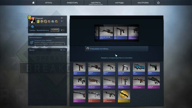 Открываем кейсы в CS:GO #7 Феникс, Winter offensive, охотничий кейс, Операция Прорыв.