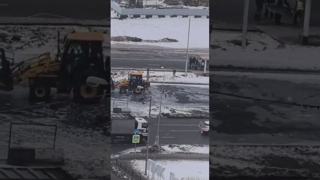 🚜Коммунальный дрифт сняли жители ЖК «Люберецкий»🚜