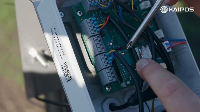 Датчик мониторинга влажности почвы NERO, установка
