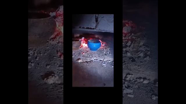 Первый раз готовим в русской печи