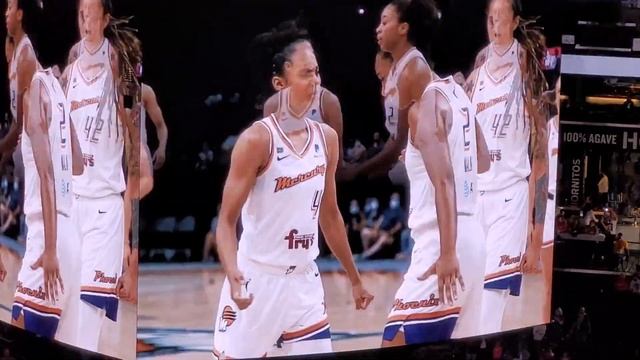WNBA's 2021 Finals Game#2 Phoenix Mercury vs Chicago Sky introduction with the starting 5