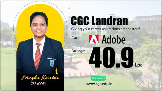 Successful journey from being a Student at CGC Landran to Adobe Employee!