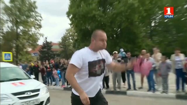 Няга авто петлей на шее+ надувание грелки до разрыва