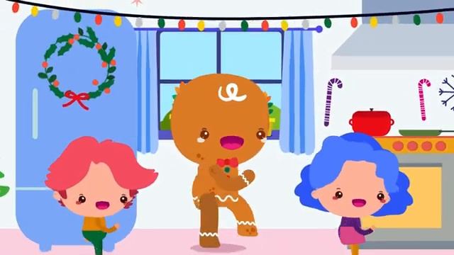 Gingerbread Man Freeze Dance _  The Kiboomers _ Fun Christmas Songs for Kids (360p)