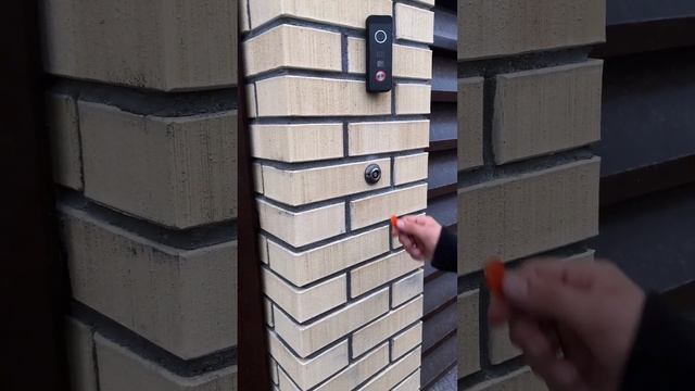 Установили видеонаблюдение и систему контроля доступа  #видеонаблюдение #монтаж  #частныйдом