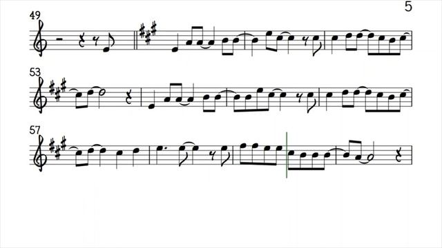 AWITIN MO ISASAYAW KO Alto Sax Easier Key Sheet Music Backing Track Play Along Partitura_480p_MUX