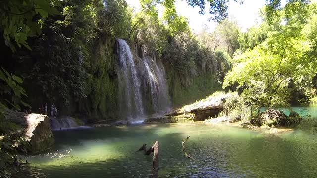 Водопад КУРШУНЛУ. Река ЭВРИМЕДОН (КЁПРЮЧАЙ).Турция 2014 год