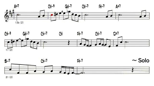 Autumn leaving ( _saxophone_ Eb )