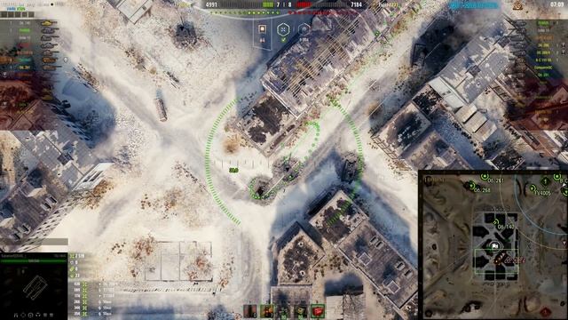 Мир танков. WOT. Бой на арте T92 HMC. Уничтожил 6 танков