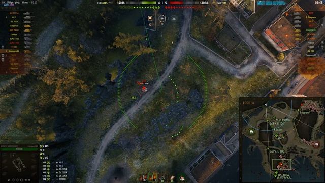Мир танков. WOT. Бой на арте Conqueror GC. Уничтожил 5 танков и набил 6,6К урона