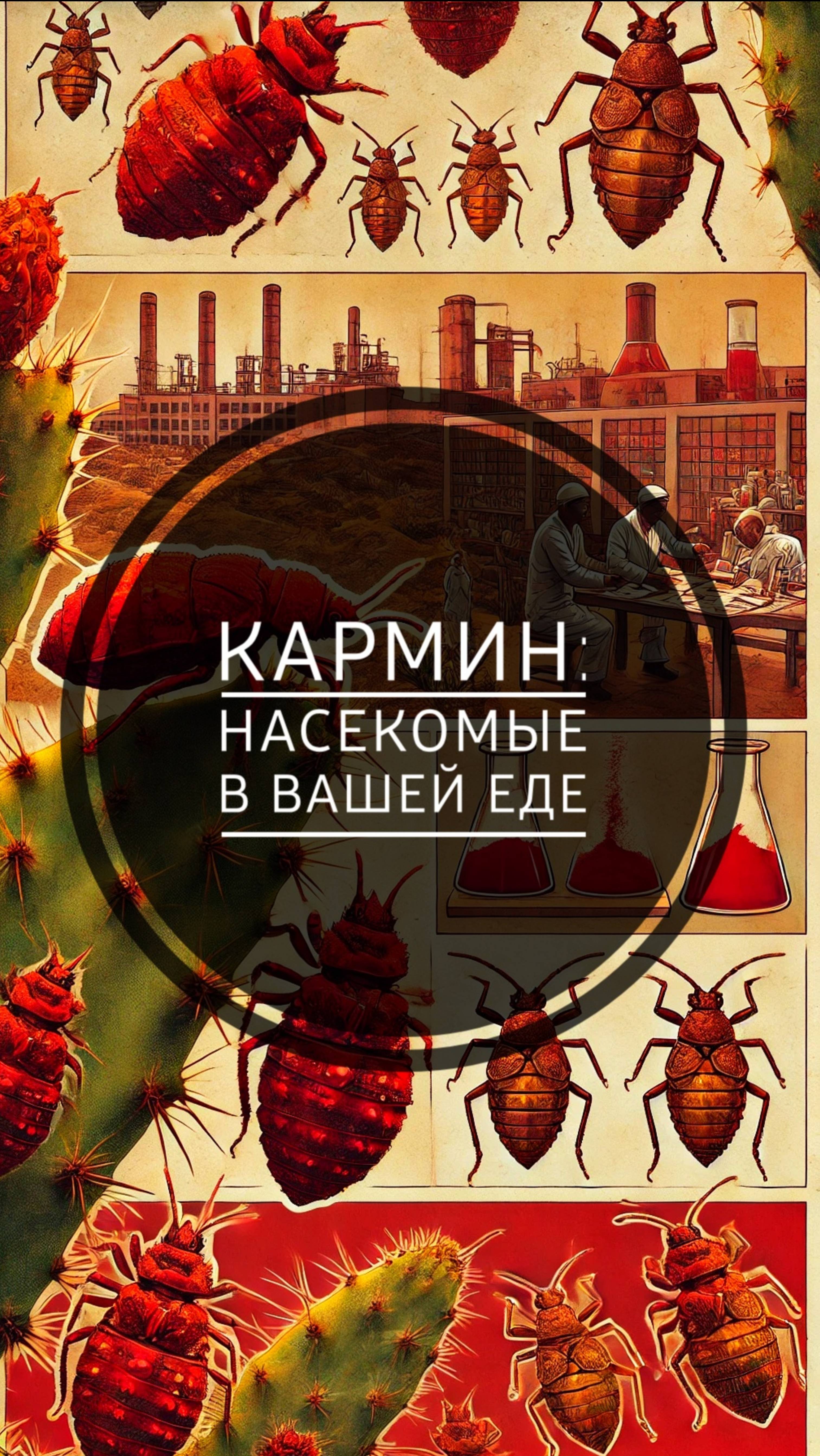 Кармин: насекомые в вашей еде 

#пищеваяиндустрия 
#чтотыешь #читайэтикетки #ПищевыеДобавки