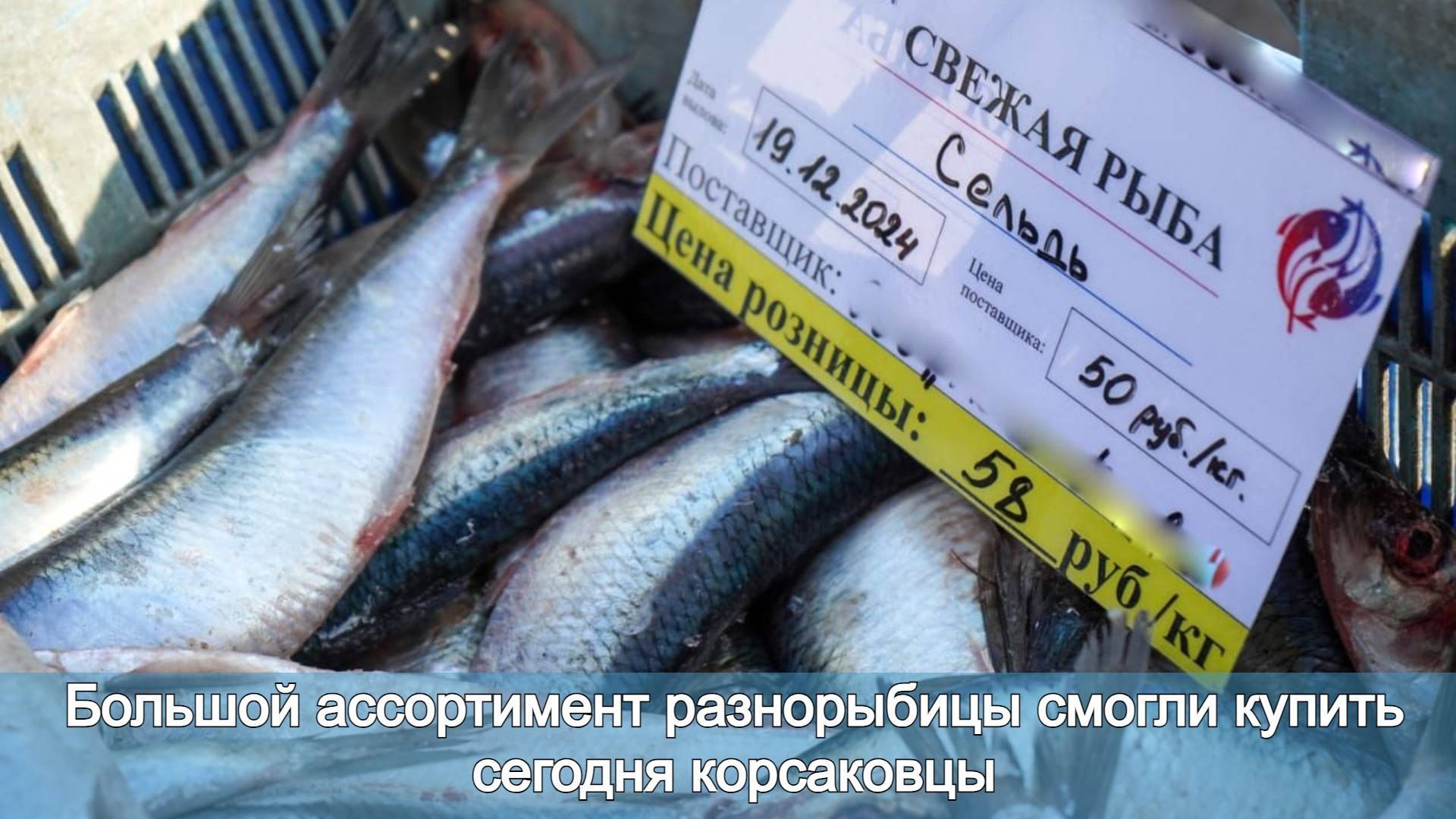 Большой ассортимент разнорыбицы смогли купить сегодня корсаковцы