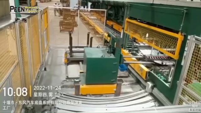 Дробеметная установка для упрочнения наклепа листовых рессор Shot Peening