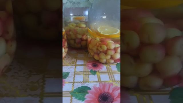 Компот из черешни на зиму. Разграммовка в описание.