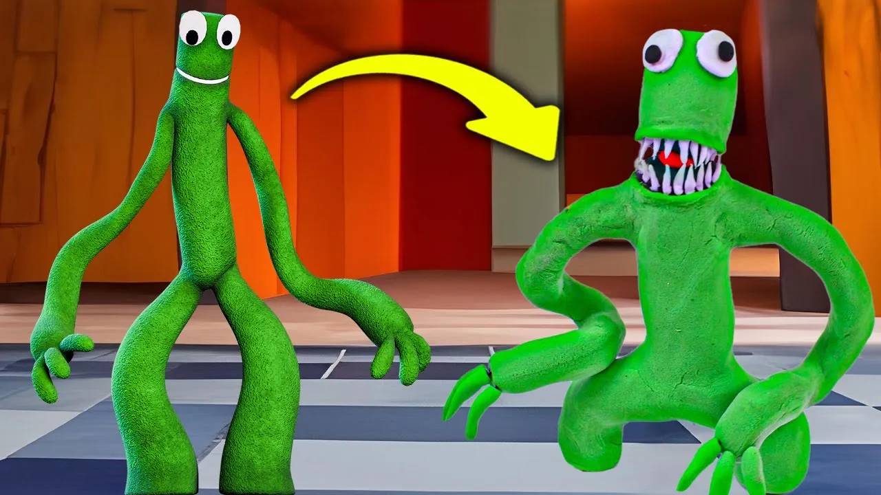 Делаем Rainbow Friends Зелёного МОНСТРА (Green) из ROBLOX