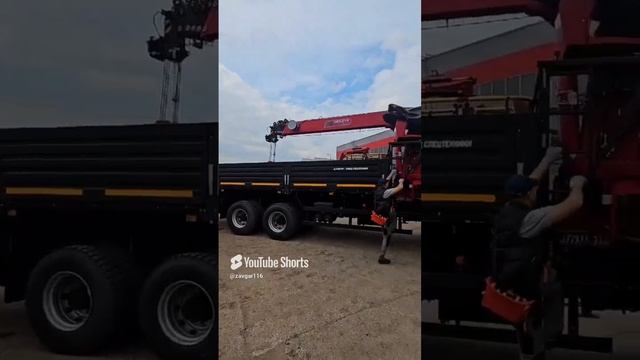 Отгрузка FAW 6_4 С КМУ HRS 216. Техника поедет в г. Нижний Тагил