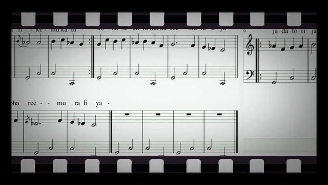 Bhairav Raga piano piece staff Notation - Download pdf