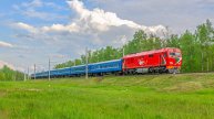 ZDSim. ТЭП70БС-150 с поездом межрегиональных линий экономкласса №631 сообщением Гомель-Гродно