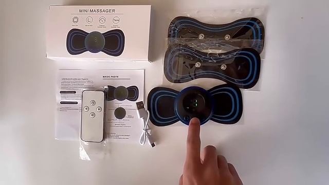 Ems Butterfly Portable Neck Massager Mini Electric Convenient Intelligent Cervical Massage Sticker