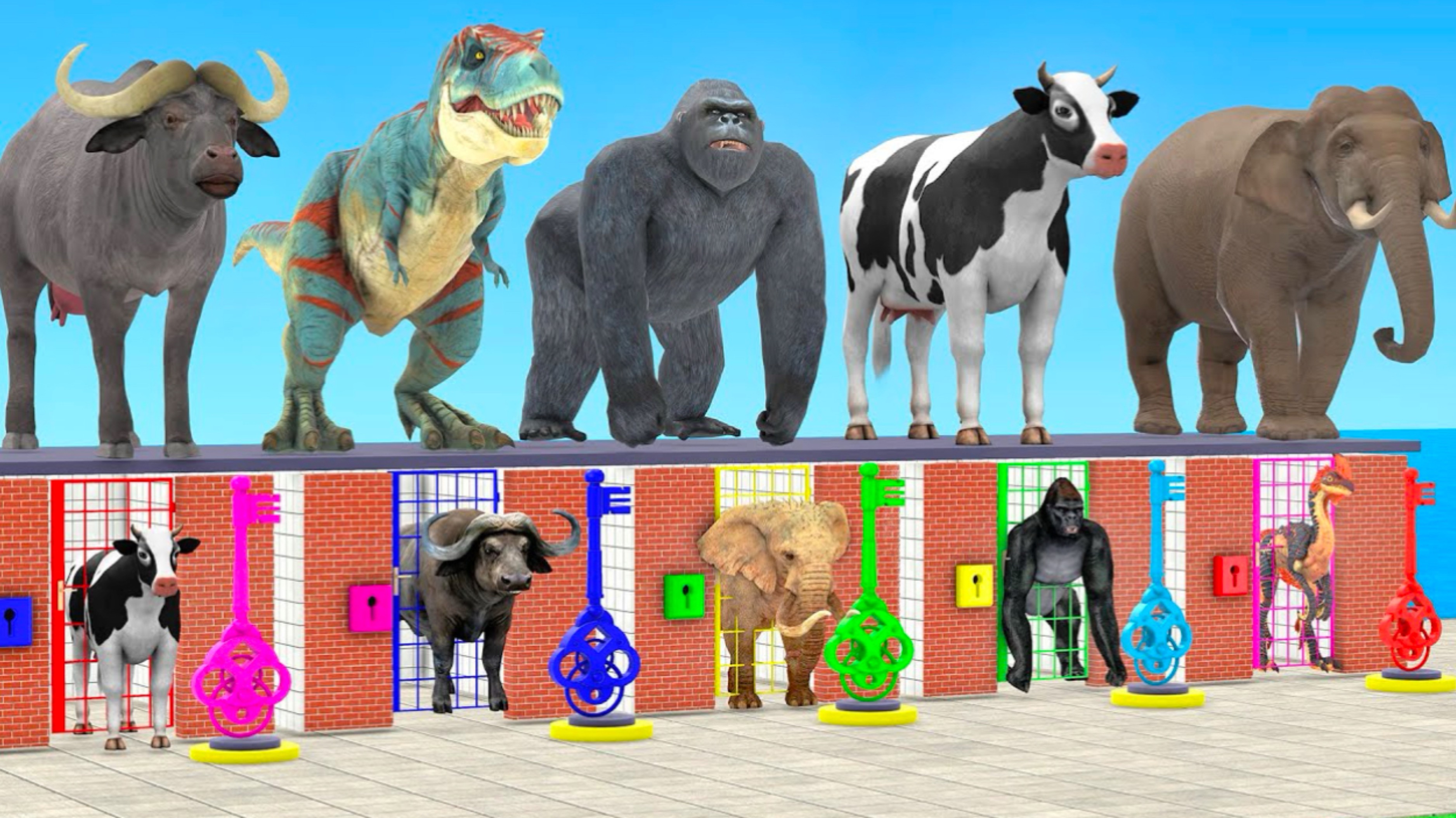 ЖИВОТНЫЕ|Яркие ЦВЕТА |
Животные для детей ¦ Учим Домашних Животных ¦ 3Д Анимация ¦ Учим Цвета