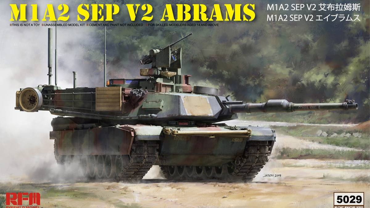 Распаковка Rye Field Model 1 35 RM-5029 M1A2 SEP V2 ABRAMS