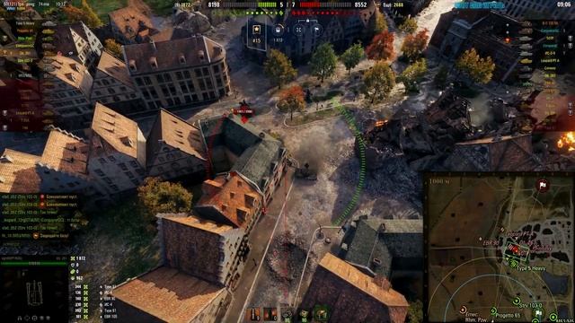 Мир танков. WOT. Уникальный бой на арте Объект 261. Уничтожил ДЕСЯТЬ танков!!!