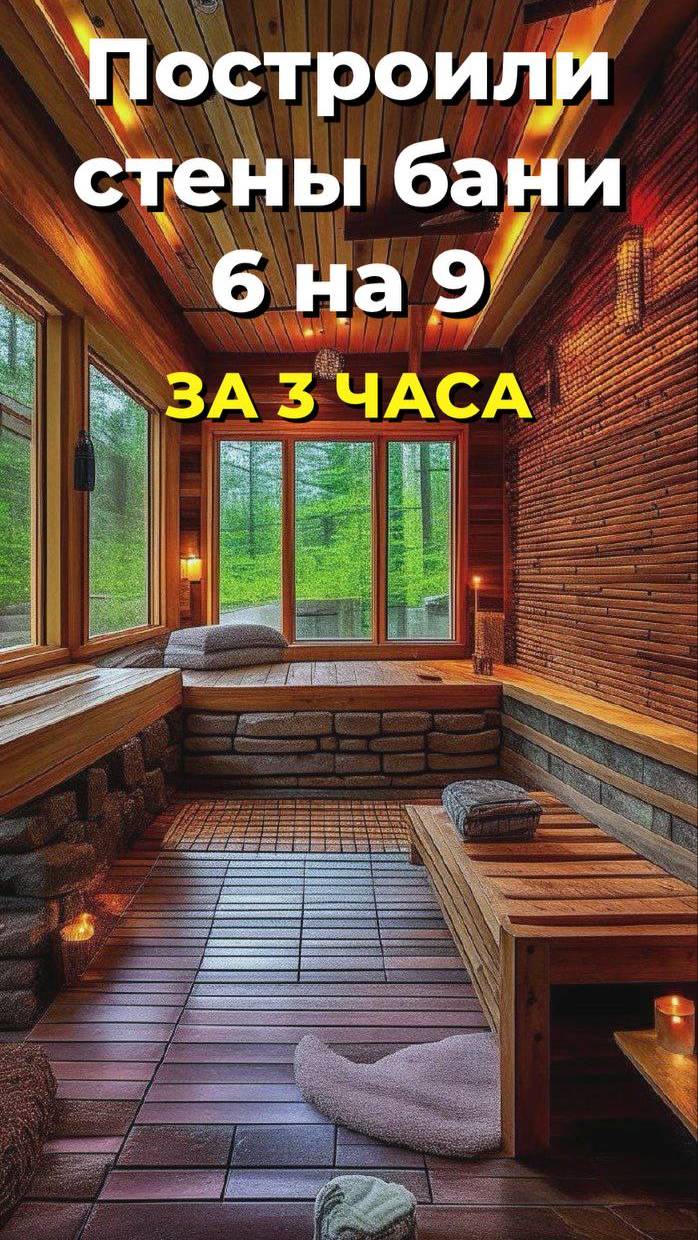 Стены бани ЗА 3 ЧАСА! Отзыв