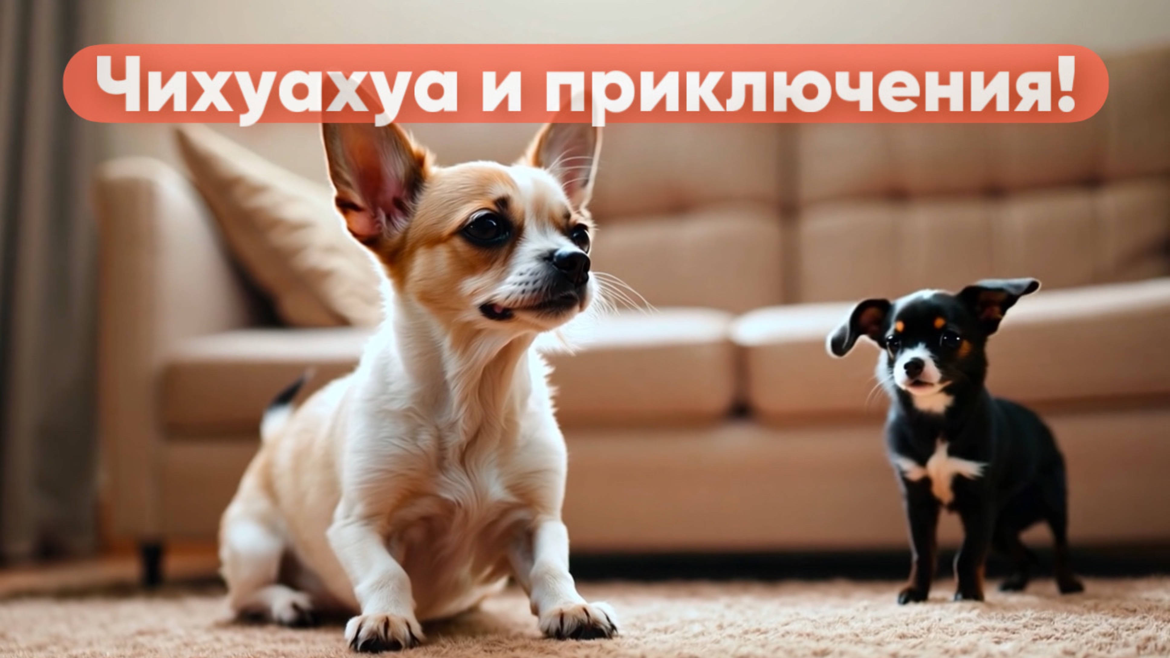 Чихуахуа и приключения. AI-видео.