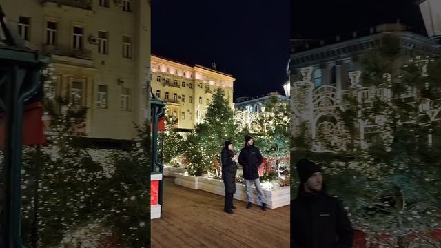 Красивейшая🤩 Рождественская ярмарка на Тверской площади✨🎄