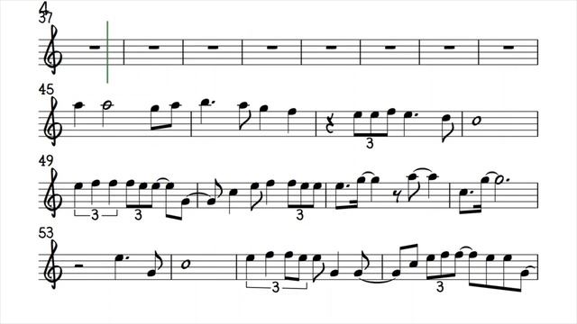 ALL THE WAY Alto Sax Sheet Music Backing Track Play Along Partitura_720p