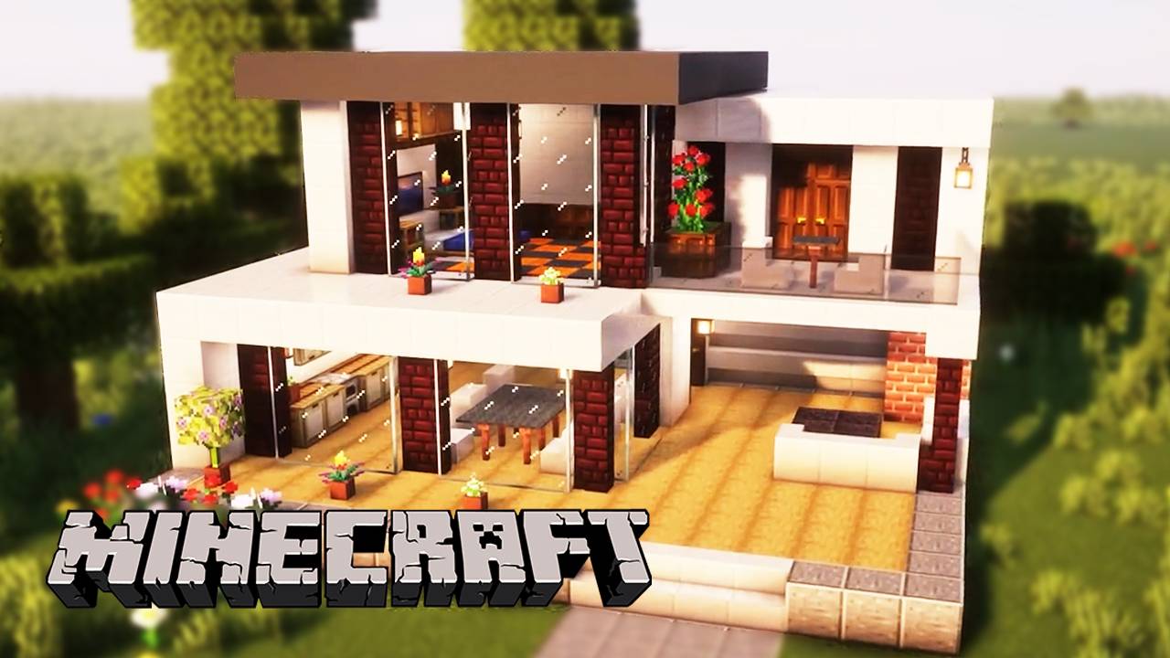 Как Построить Красивый Дом в Minecraft. Крутые постройки в майнкрафт. #майнкрафт #minecraft #майн