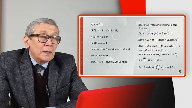 Решение одномерного однородного уравнения теплопроводности методом