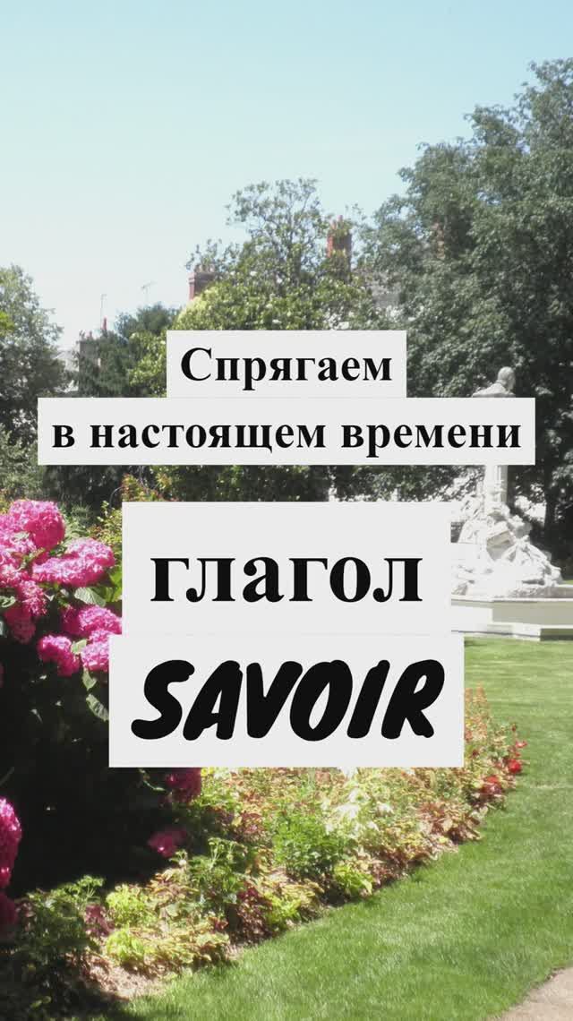 Французский глагол SAVOIR в Настоящем времени (Présent) #французскийдляначинающих