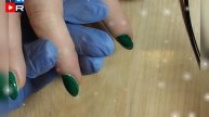 Зеленый 3D и точка🎉♥💅дизайн любимчик #маникюр#мастерманикюра#правскаямария#nails
