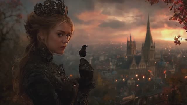 "Средние века"  AI-готический стимпанк